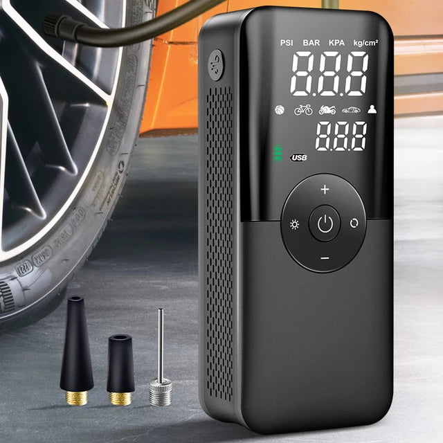 CARSUN Rechargeable Air Pump Tire Inflator Portable Compressor Digital Cordless