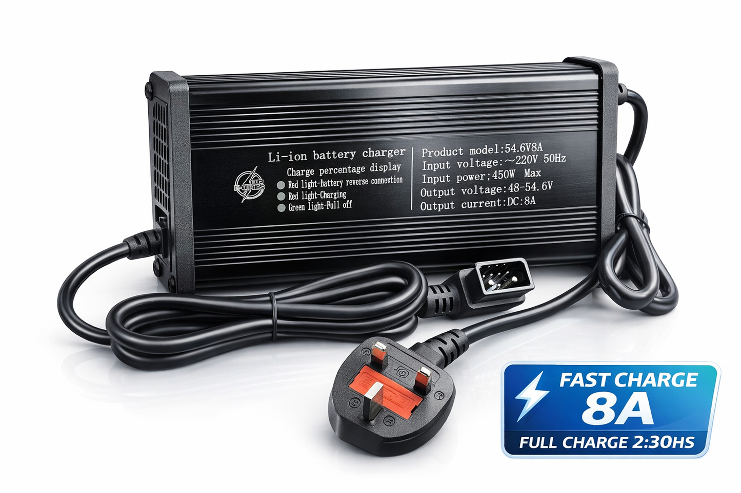 Fast Charger For Eskuta SX-250 Deliverro, Justeat Bike Full Charge In 2.5 hrs
