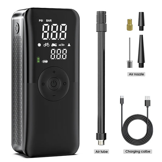 CARSUN Rechargeable Air Pump Tire Inflator Portable Compressor Digital Cordless