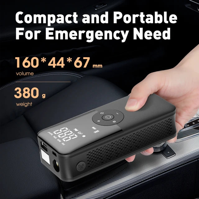 CARSUN Rechargeable Air Pump Tire Inflator Portable Compressor Digital Cordless